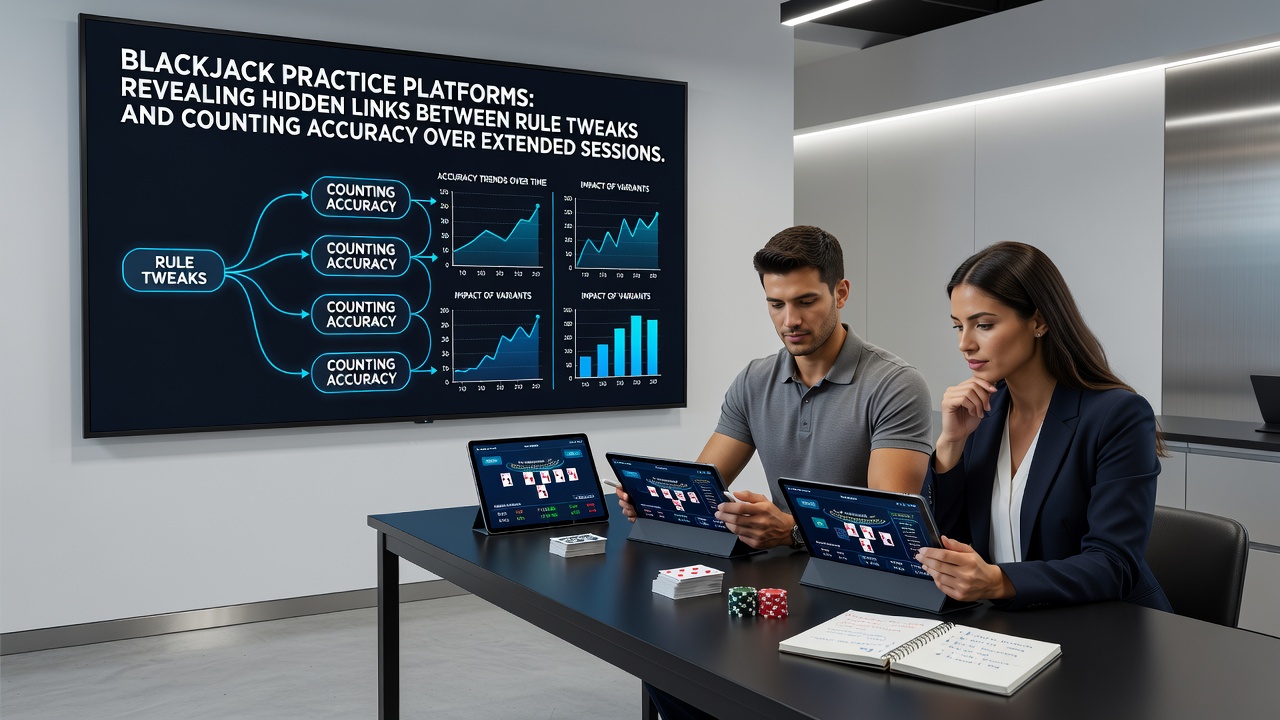 Extended session analytics on blackjack simulators highlighting counting accuracy trends