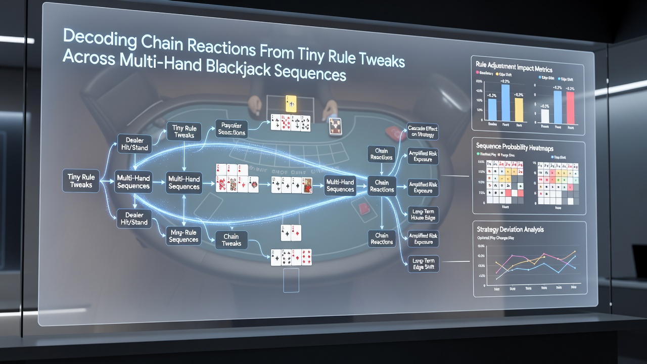 Diagramm zur Auswirkung von Regeländerungen auf Multi-Hand-Blackjack-Sequenzen