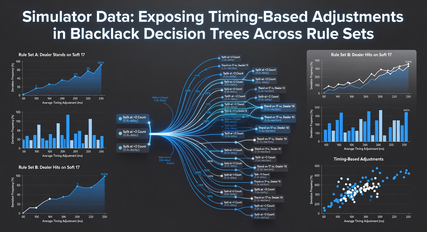 Simulator-Daten visualisieren Timing-Anpassungen in Blackjack-Entscheidungsbäumen