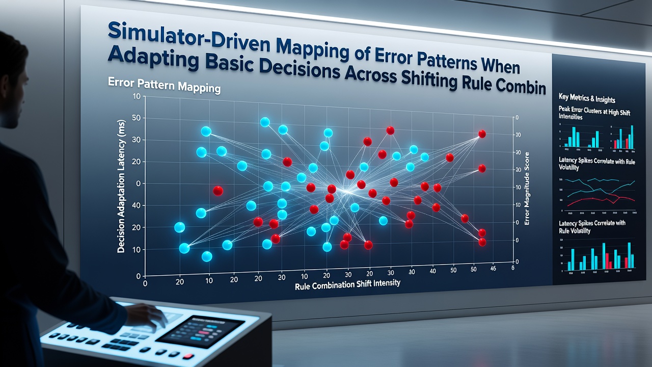Heatmap-Darstellung von Fehlerraten in Multi-Hand-Blackjack-Simulationen unter verschiedenen Regelsets