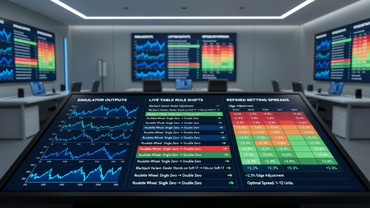 Anpassung von Betting-Spreads über verschiedene Blackjack-Formate